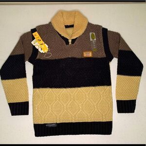 Brown Mico Fashion Sweater 